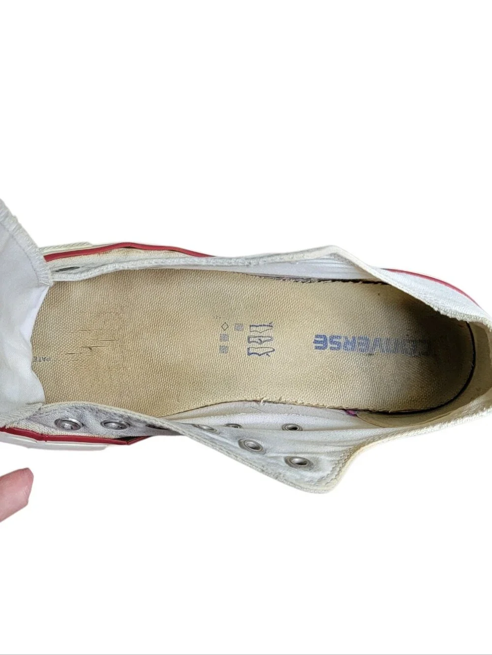 Converse Women's White Slip-On Canvas Sneakers - Picture 12 of 13